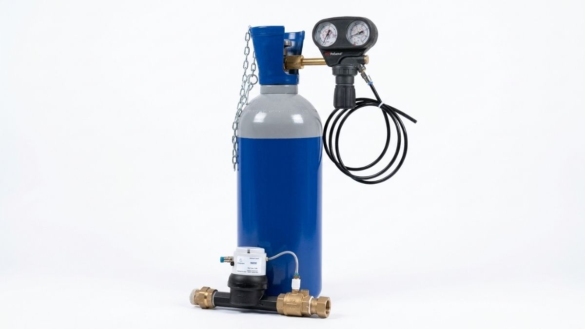Bonbonne de CO2 avec raccord type Solucalc.